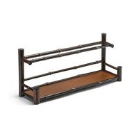 YWMJZEU Organizador Té con Banja Compacto Estantería Bambú con Banjas corativo Estante para Cocina, Original, Doble Capa Escurridor
