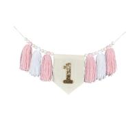YWMJZEU Pancarta para Silla Alta de Primer Cumpleaños, Decoraciones para Fiestas Temáticas, Artículos para Fiestas, Adorno Colgante Navideño, Fondo Fotográfic, Rosa