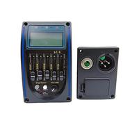 YWMJZEU Pastilla Guitarra Acústica con Preamplificador Integrado Activo Previo Compacto Ecualizador para Guitarristas, Conciertos, Ensayos, LC-5