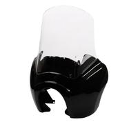 YWMJZEU Protector Aerodinámico Frontal con Parabrisas Cúpula Aerodinámico Protector Frontal con Soportes Montaje, Negro Brillante, Carenado con Parabrisas Transparente