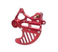YWMJZEU Protector Disco Freno Trasero Calidad Aeronáutica Soporte Pinza Freno con Protector Disco Resistente para Conducción Terreno, Array, Rojo