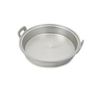 YWMJZEU Sartén Aluminio sin Revestimiento Sartén con Artesanal Plancha Redonda para Cocineros, Cocina, Estufa, 34 Cm, Mejorado, Engrosado, 34 Cm De Diámetro, 2.05 Kg, Sin Tapa