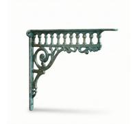 YWMJZEU Soporte en L Hierro Fundido Rústico Soporte Estante Flotante Industrial Soportes para Estudio, Roman Column Green