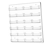 YWMJZEU Tarjetero, Organizador de Tarjetas, para Colgar, Organizar Folletos, Montaje en Pared, Expositor de Pegatinas Transparentes, 24 Bolsillos