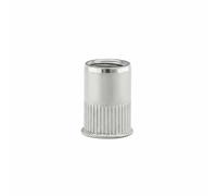 YWMJZEU Tuerca Remachable de Acero Inoxidable 304 con Inserto Cabeza Plana Antigiro y Resistencia Prolongada Crea Rosca en Chapa Fina Adecuada para Industria, M12 24, Ss304 S-count Moleteado