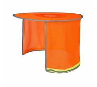 YWMJZEU Visera Malla Ligero Cubrecuello Alta Visibilidad Cubre Cuello para Obreros Viales, Array, Naranja Brillante con Banda Elástica, 100 35 Cm