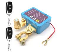 Ywmkasl Interruptor de batería de 12 V, 240 A con 2 mandos a distancia, interruptor de batería antirrobo para coche, barco, camión, autocaravana