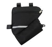 Ywmsfl Bolsa para marco frontal de bicicleta de carretera de montaña, bolsa de alforjas de triple esquina, paquete de soporte de ciclismo