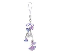 Ywmsfl Elegante llavero de moda para teléfono, diseño de lirios del valle, cadena de teléfono, diseño de flores, para uso diario