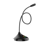 Ywmsfl Micrófonos RGB de escritorio para chatear y reuniones en línea con tecnología de reducción