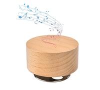 YWNYT Caja de música giratoria, caja de música mecánica de madera, base de madera, castillo en el cielo caja de música regalo para cumpleaños día de la madre Navidad