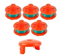YWNYT Carrete de repuesto para desbrozadora Gardena 5367-20, 2 mm x 4,2 m, para cortacésped Gardena Turbo Trimmer SmallCut (número de artículo 2402 y 2404), carrete de repuesto (5 bobinas + 1)