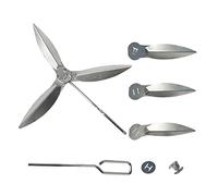 YWNYT Juego de 2 sistemas de limpieza de un solo toque de 57 cm, compatible con piezas de parrilla Weber, 7444 piezas de repuesto para barbacoas Weber Kettle