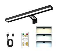 YWNYT Luz de imagen inalámbrica, luz de arte de pared con control remoto, 3 modos de color, luces de arte para pinturas, luces LED regulables para arte de pared, galería, tablero de dardos, con