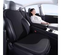 Ywooon Cubierta de Asiento de Automóvil para Tesla Model 3 2017-2024 2025 Balta Suave y Sin Deslizamiento-Cojín de Asiento de Confort para Accesorios Interiores de Conducción Blackice, 7 PCS