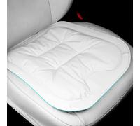 Ywooon Funda de Asiento para Automóvil, Protector Asiento Coche, Cubierta de Asiento de automóvil Set, Suave y sin Deslizamiento-Cojín de Asiento de Confort para Accesorios Interiores(Blanco, 1 Pieza)