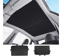 Ywooon Parasol Techo para Tesla Model Y Juniper 2025 Sunshades Techo Solar Rayos Ventana Aislamiento UV Rayos, Negro (Producido Desde China)