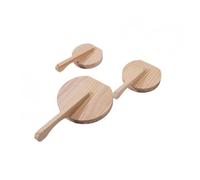 YWPYMX Herramienta Manual de Madera para presionar Masa Tabla para aplanar Masa de Madera Maciza Rodillo de Cocina para Empanadas Fideos repostería 24 * 15 * 8cm