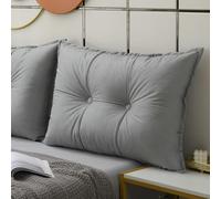 YWQJL Almohada De Lectura Cama Cojin Lumbar Cojines Grandes para Sofa Respaldo Cabecero Desmontable Almohada Ergonómica Cojín De Lectura Respaldo Sofa Cuña(#2,80x60x18cm)