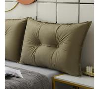YWQJL Almohada De Lectura Cama Cojin Lumbar Cojines Grandes para Sofa Respaldo Cabecero Desmontable Almohada Ergonómica Cojín De Lectura Respaldo Sofa Cuña(#5,60x60x18cm)