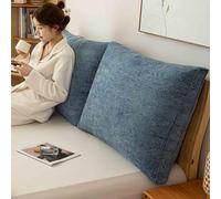 YWQJL Almohada De Lectura para La Cama Cojines Grandes para Sofa Cojin Lumbar Respaldo Cabecero Desmontable Almohada Ergonómica Cojin Respaldo Sofa(#1,75x60x10cm)