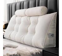 YWQJL Cojin Cuña Cojin De Lectura para Cama Cojín Respaldo Cama Almohada De Cuña Respaldo De Cama Almohada Triangular Cojines Sofa Cojin Lumbar Cama(#1,120x50x20cm)