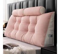 YWQJL Cojin Cuña Cojin De Lectura para Cama Cojín Respaldo Cama Almohada De Cuña Respaldo De Cama Almohada Triangular Cojines Sofa Cojin Lumbar Cama(#4,120x50x20cm)