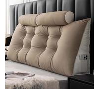YWQJL Cojin Cuña Cojin De Lectura para Cama Cojín Respaldo Cama Almohada De Cuña Respaldo De Cama Almohada Triangular Cojines Sofa Cojin Lumbar Cama(#7,80x50x20cm)
