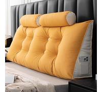 YWQJL Cojin Cuña Cojin De Lectura para Cama Cojín Respaldo Cama Almohada De Cuña Respaldo De Cama Almohada Triangular Cojines Sofa Cojin Lumbar Cama(#3,120x50x20cm)