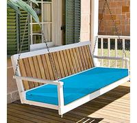 YWQJL Cojines para Bancos De Exterior,Terraza Waterproof Removable Cover,Cojines Sofa Exterior Jardin Colchoneta Banco Jardin Fijación para Columpio De Jardín(1,122 * 46 * 8cm)