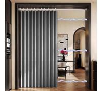 YWQJL Cortina magnética Opaca Estilo acordeón para Puerta de Armario, Plisada, Plegable, Puerta de acordeón, Divisor de habitación, Dormitorio, baño, Sala de Estar(*4,W 200*H 240cm)