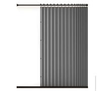 YWQJL Cortina magnética Opaca Estilo acordeón para Puerta de Armario, Plisada, Plegable, Puerta de acordeón, Divisor de habitación, Dormitorio, baño, Sala de Estar(02,W 100*H 200cm)