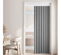 YWQJL Cortina magnética Opaca Estilo acordeón para Puerta de Armario, Plisada, Plegable, Puerta de acordeón, Divisor de habitación, Dormitorio, baño, Sala de Estar(B,200W*180H)
