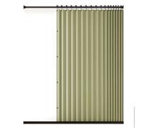 YWQJL Cortina magnética Opaca Estilo acordeón para Puerta de Armario, Plisada, Plegable, Puerta de acordeón, Divisor de habitación, Dormitorio, baño, Sala de Estar(05,W 220*H 200cm)