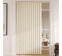 YWQJL Cortina magnética Opaca Estilo acordeón para Puerta de Armario, Plisada, Plegable, Puerta de acordeón, Divisor de habitación, Dormitorio, baño, Sala de Estar(02,W 220*H 200cm)