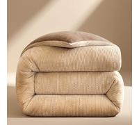 YWQJL EdredóN De Felpa para Todo El AñO DiseñO Reversible CáLido EdredóN De Invierno CáLido Y Suave Se Puede Utilizar Sin Funda(3,180x220cm/4kg)