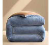 YWQJL EdredóN De Felpa para Todo El AñO DiseñO Reversible CáLido EdredóN De Invierno CáLido Y Suave Se Puede Utilizar Sin Funda(4,220x240cm/5kg)