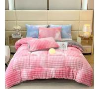 YWQJL Edredón de Terciopelo de Leche, edredón Grueso de Invierno, Manta Muy cálida y súper Suave para 2 Personas, edredón de Microfibra, edredón Acolchado Reversible(05,200x230cm/4kg)