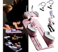 YWQJL Equipo de Fitness para el hogar, Camilla de Entrenamiento de Pilates para Fortalecer el Tronco, Entrenador de Columna y Columna Lumbar 6 en 1 (Pink,120 * 38 * 38)