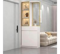 YWQJL Estantería expositora Independiente de 200 cm de Altura,Separador de Pared con estantes de Almacenamiento,Separador de Columna de pie, Apta para múltiples usos(E,80cm/31.5in)