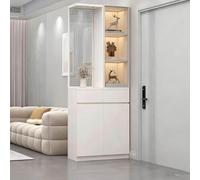 YWQJL Estantería expositora Independiente de 200 cm de Altura,Separador de Pared con estantes de Almacenamiento,Separador de Columna de pie, Apta para múltiples usos(H,80cm/31.5in)