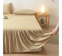 YWQJL Falda De Cama con Volante Faldones De Cama 180x200/150x200 Cubrecanapes Cama Ideal para Ocultar Cajones Y Estructura(5,180x200cm)