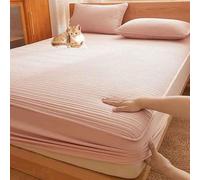 YWQJL Funda De Colchon Protector Colchon Sábana Bajera Acolchada De Soja, De Una Sola Pieza, Gruesa, Antideslizante, Antipolvo, Protector De Colchón.(04,150X190cm)