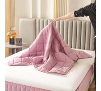 YWQJL Funda Protector Colchon con Cremallera Sábana Bajera Acolchado de Cinco Caras Lavable Cubre Colchon Transpirable Funda Protectora Colchon(2,180x200+15cm)