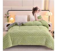 YWQJL Olcha Invierno Edredon Comforter,Manta Gruesa Invierno Cálido Polar, Reversible,Cálido Edredón De Invierno Grueso,Edredon Borreguito,Edredones Sherpa(*3,150 * 200cm/2.5kg)