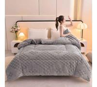 YWQJL Olcha Invierno Edredon Comforter,Manta Gruesa Invierno Cálido Polar, Reversible,Cálido Edredón De Invierno Grueso,Edredon Borreguito,Edredones Sherpa(*6,180 * 220cm/4kg)