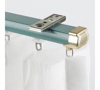 YWQJL Rieles para Cortinas De Techo Y Pared Riel Cortina Techo Aluminio para BañO Dormitorio Sala De Estar Kit De ParticióN FáCil InstalacióN(Top Mount-4,270cm)