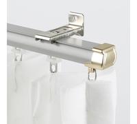 YWQJL Rieles para Cortinas De Techo Y Pared Riel Cortina Techo Aluminio para BañO Dormitorio Sala De Estar Kit De ParticióN FáCil InstalacióN(Side Mount-5,240cm)
