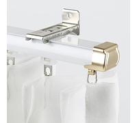 YWQJL Rieles para Cortinas De Techo Y Pared Riel Cortina Techo Aluminio para BañO Dormitorio Sala De Estar Kit De ParticióN FáCil InstalacióN(Side Mount-2,340cm)