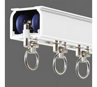 YWQJL Rieles para Cortinas De Techo Y Pared Riel Cortina Techo Aluminio para BañO Dormitorio Sala De Estar Kit De ParticióN FáCil InstalacióN(#1,390cm)